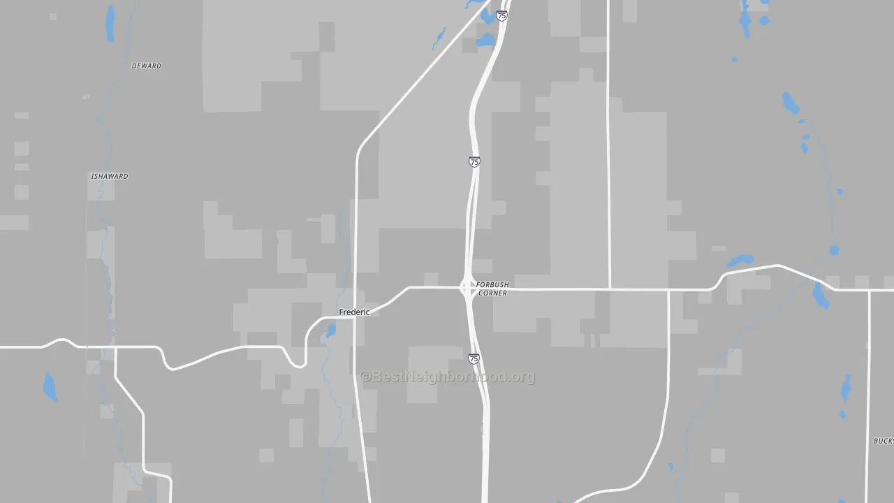Transit Grade map of Frederic, MI