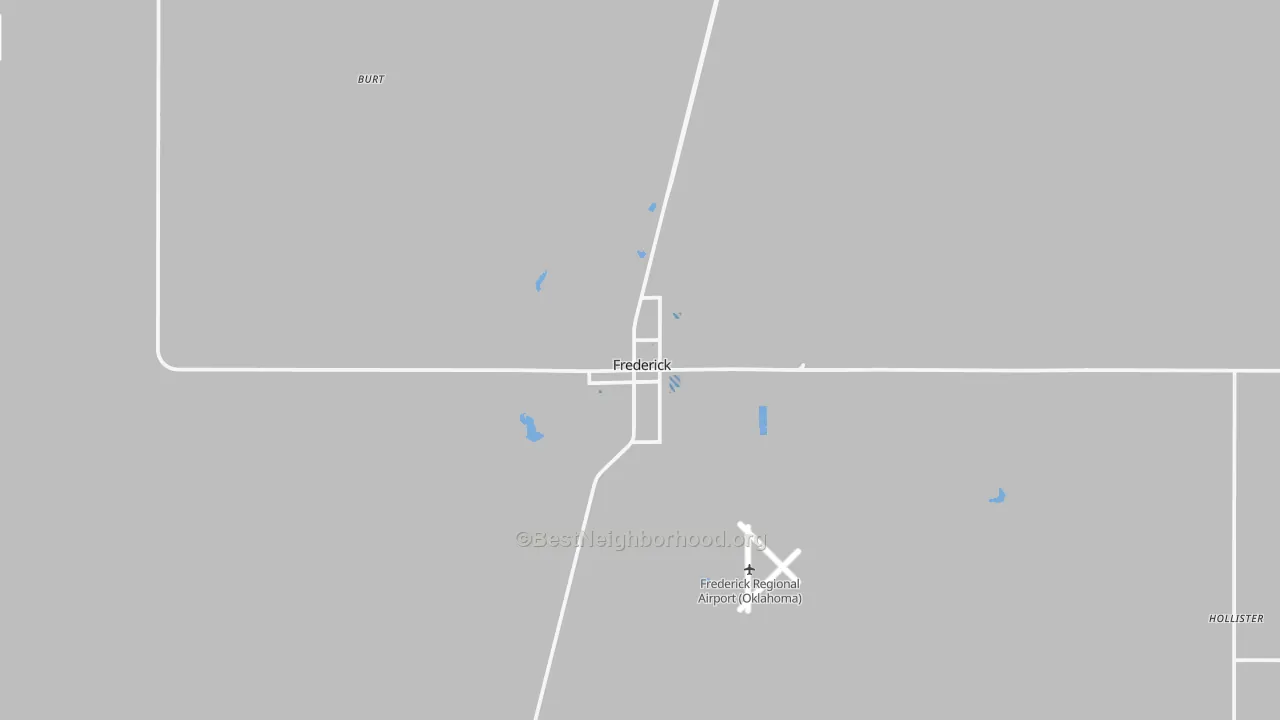 Transit Grade map of Frederick, OK