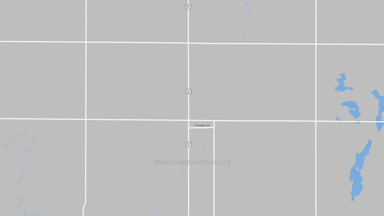 Transit Grade map of Frederick, SD