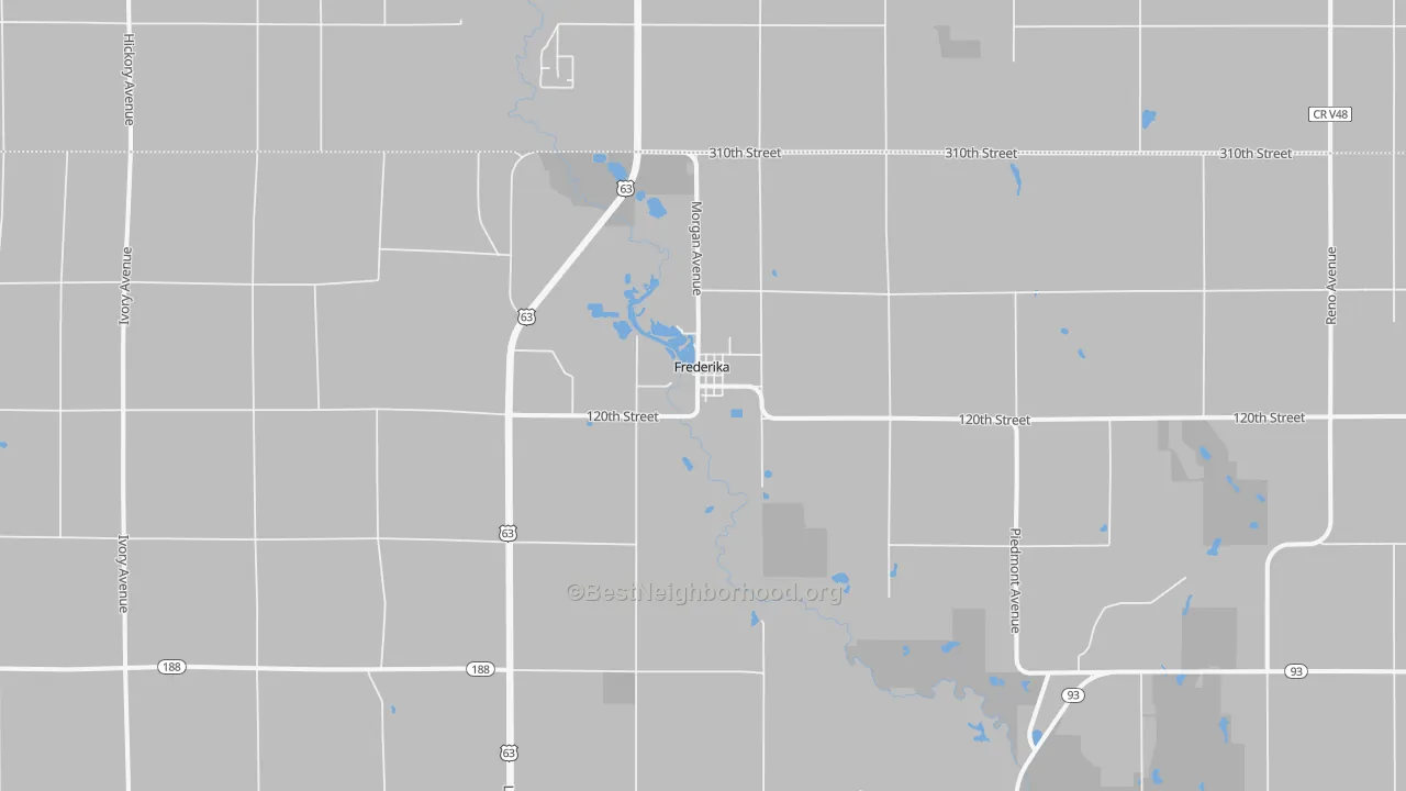 Transit Grade map of Frederika, IA