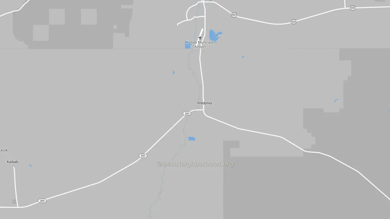 Transit Grade map of Fredonia, AZ