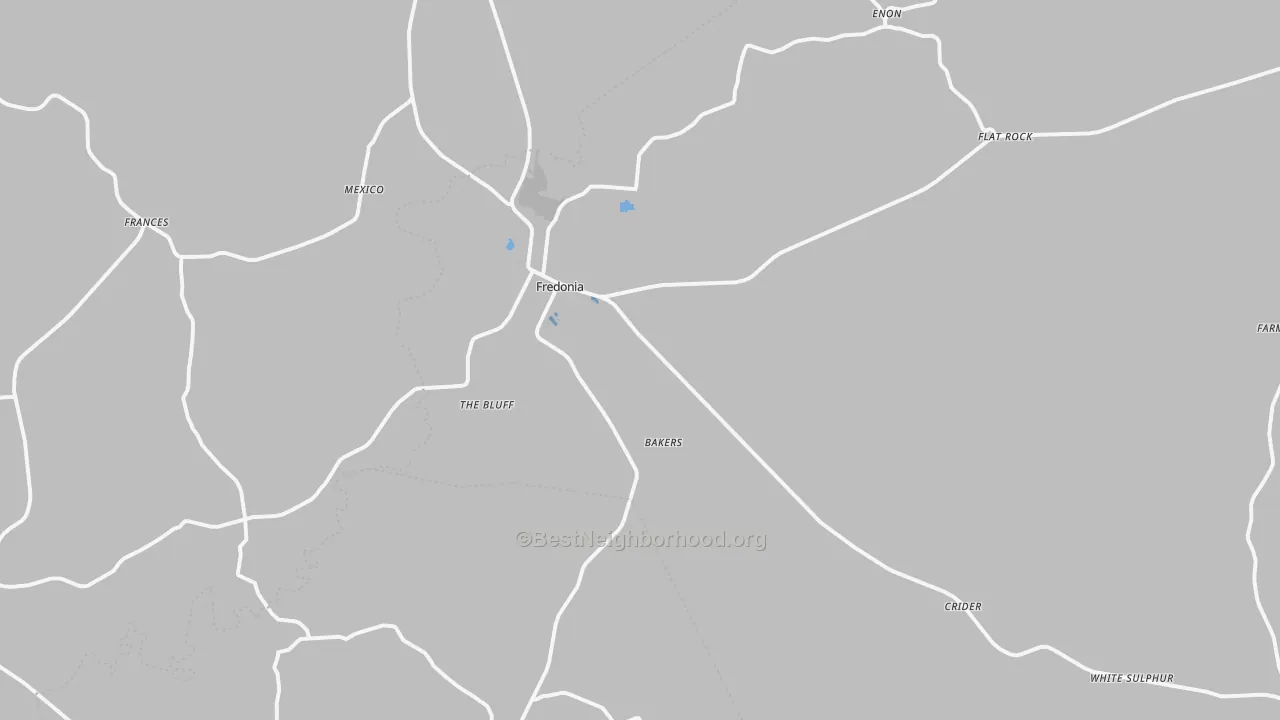 Transit Grade map of Fredonia, KY