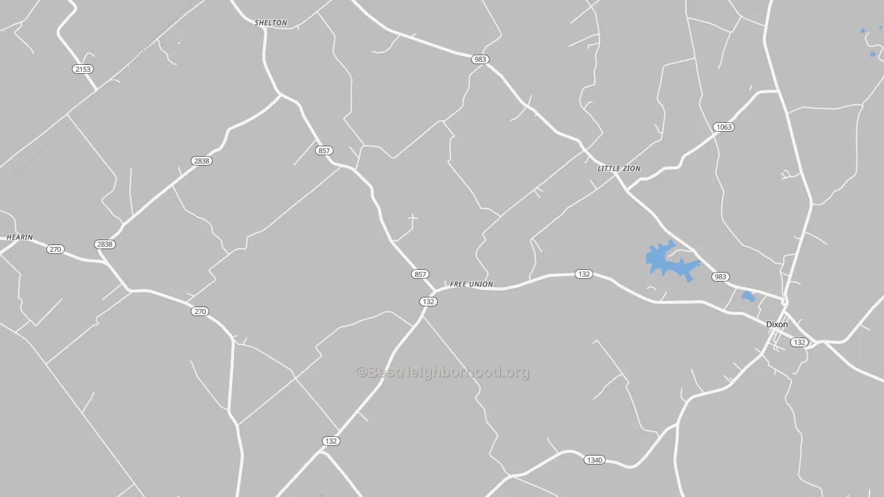 Transit Grade map of Free Union, KY