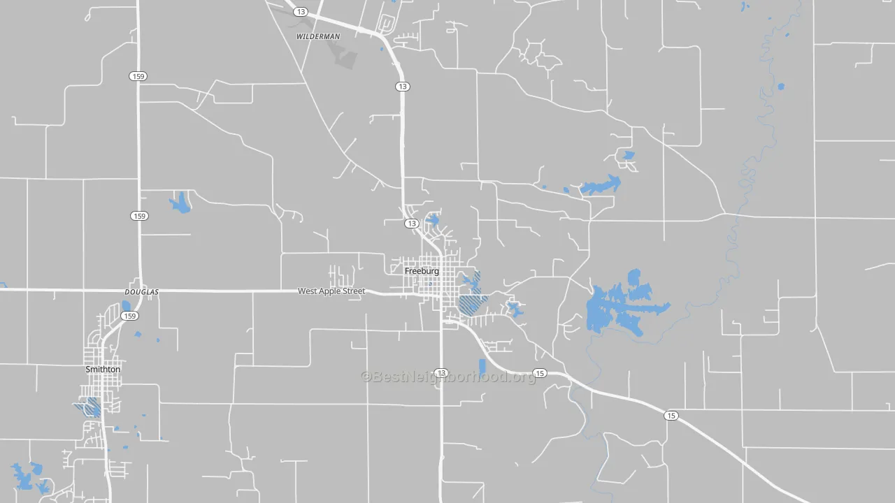 Transit Grade map of Freeburg, IL