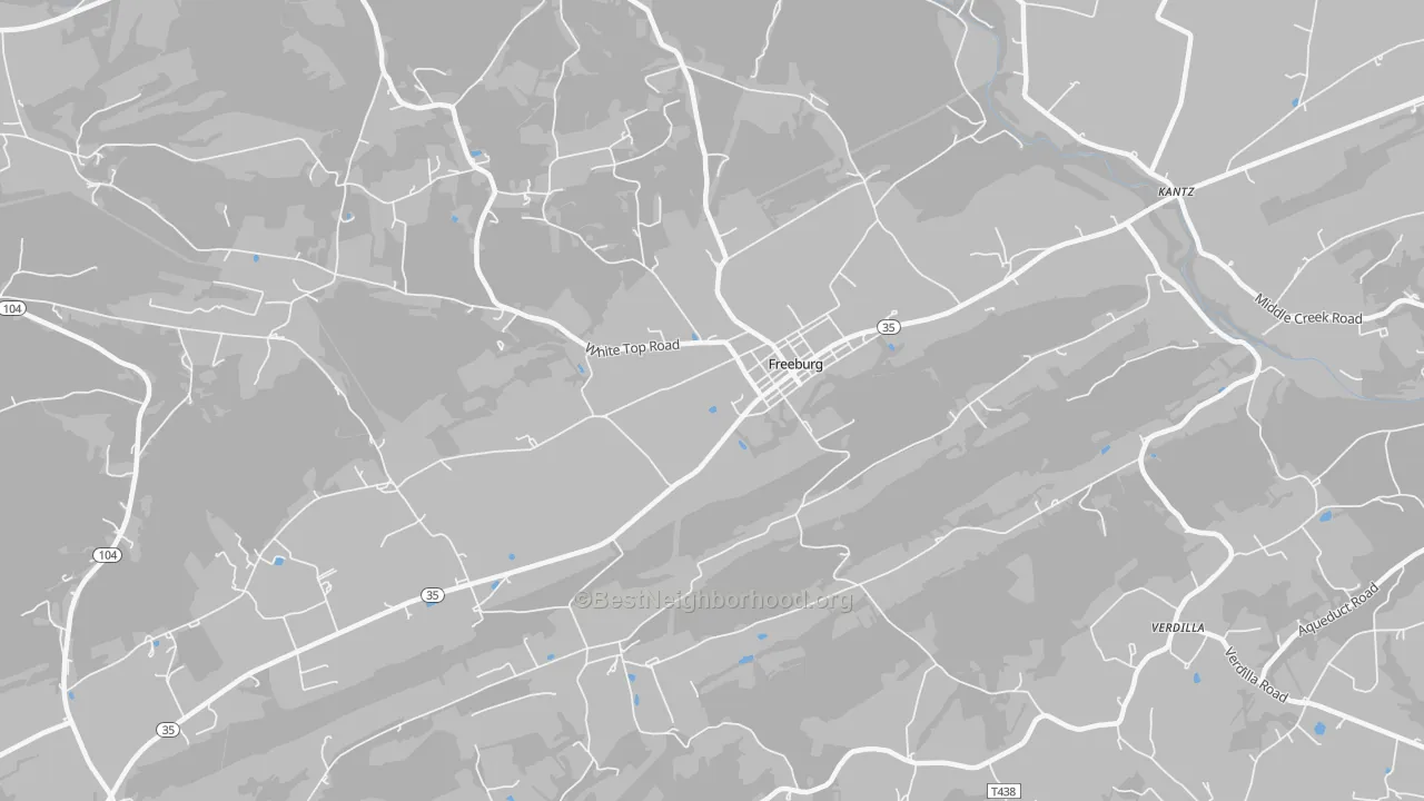 Transit Grade map of Freeburg, PA
