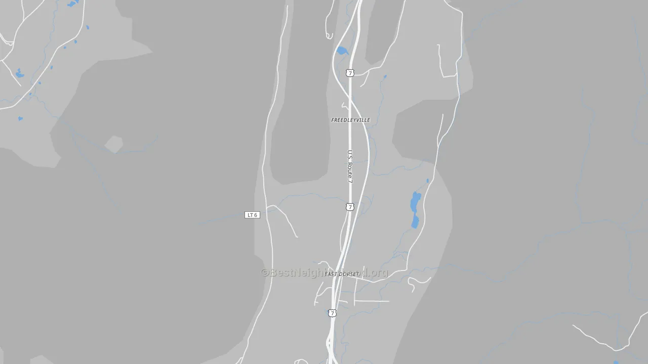 Transit Grade map of Freedleyville, VT