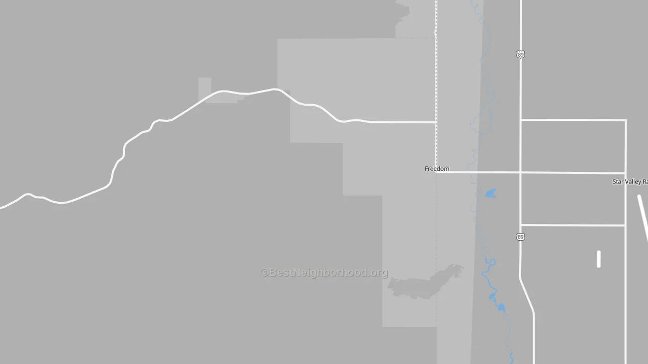 Transit Grade map of Freedom, ID