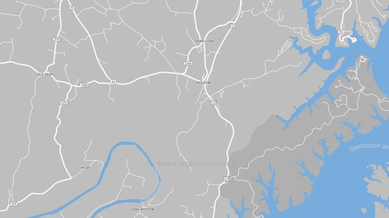 Transit Grade map of Freedom, KY