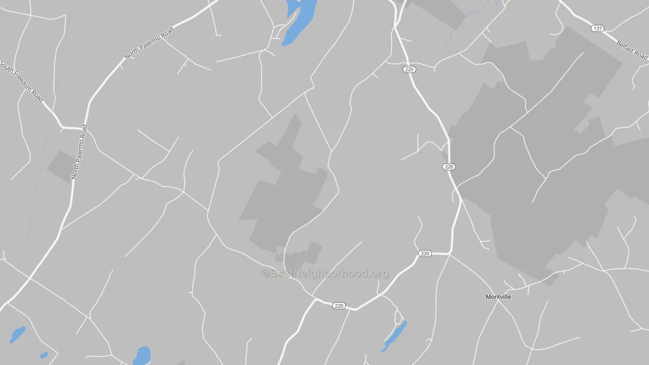 Transit Grade map of Freedom, ME
