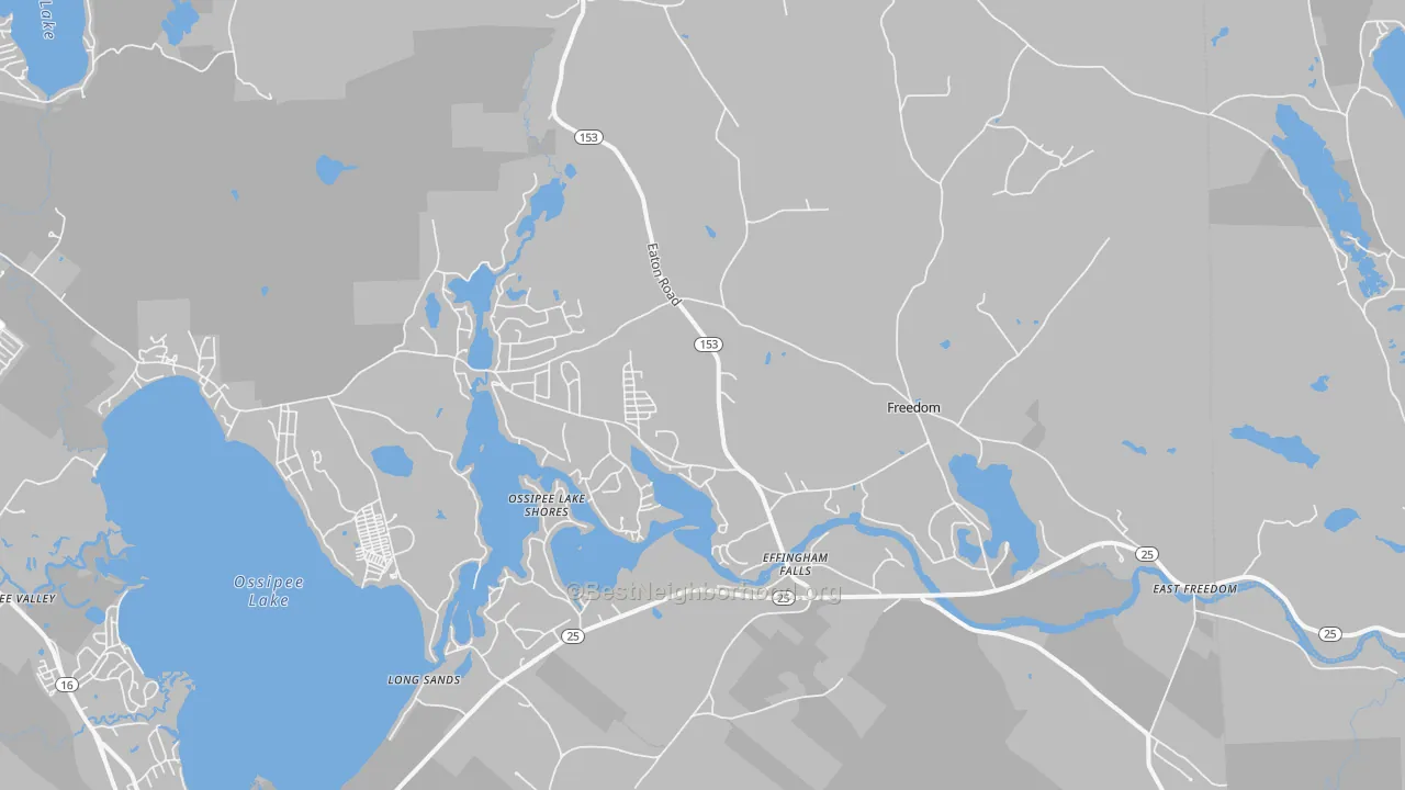 Transit Grade map of Freedom, NH
