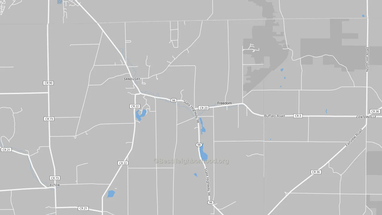 Transit Grade map of Freedom, NY