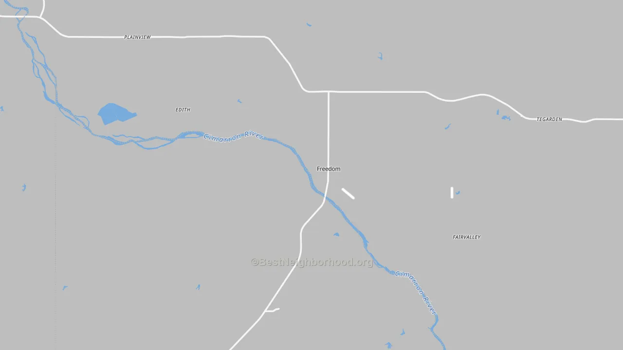 Transit Grade map of Freedom, OK