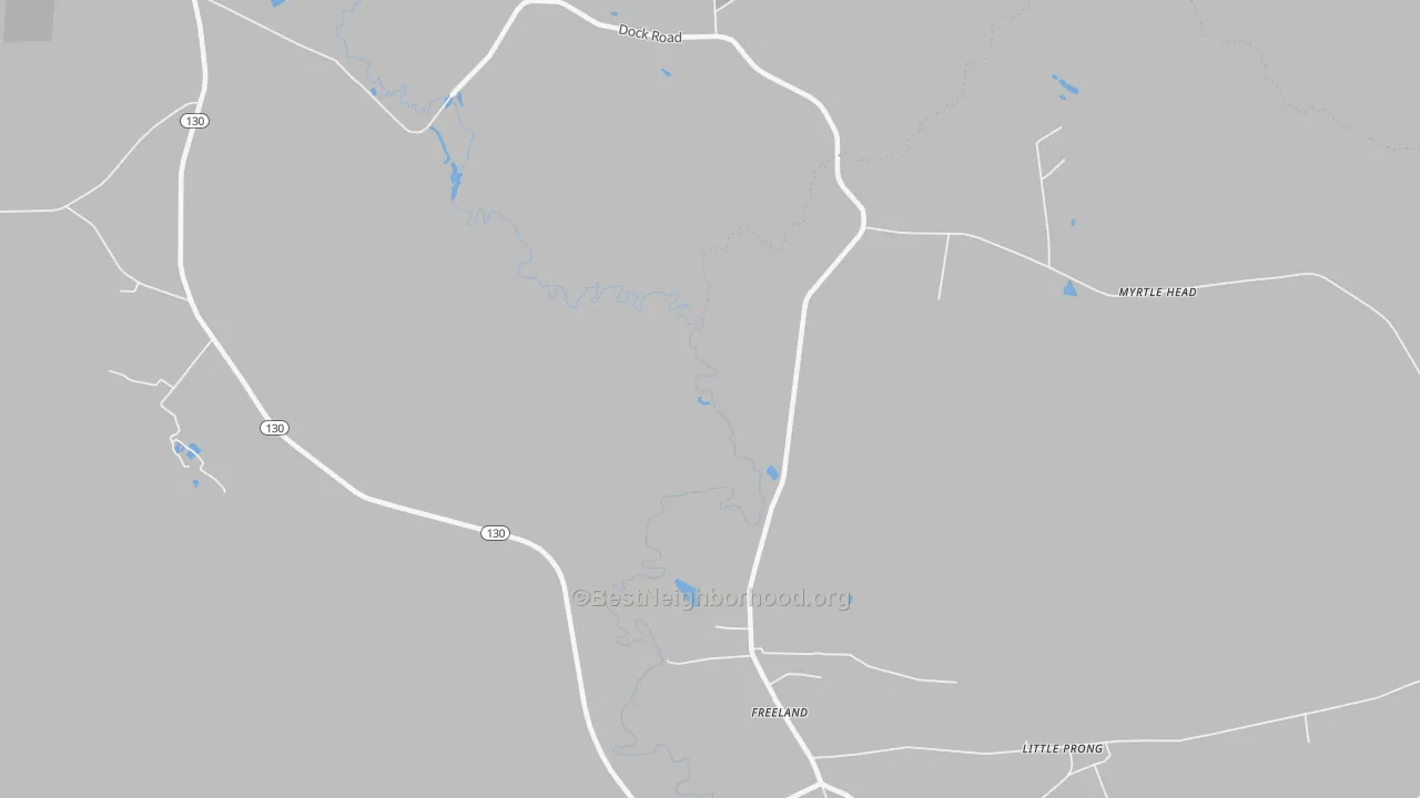Transit Grade map of Freeland, NC