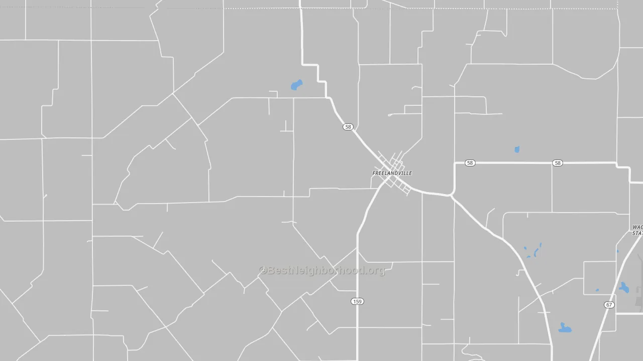 Transit Grade map of Freelandville, IN