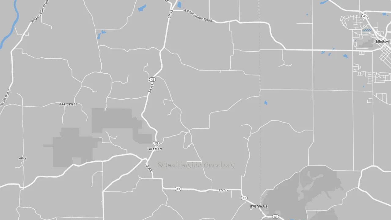 Transit Grade map of Freeman, IN