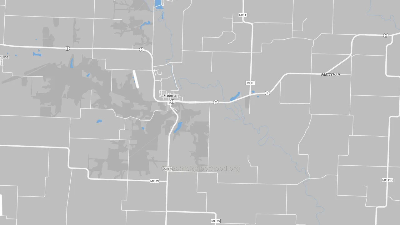 Transit Grade map of Freeman, MO