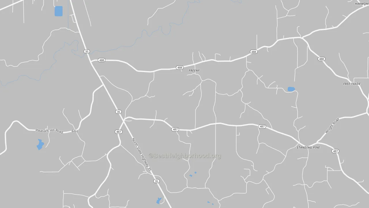 Transit Grade map of Freeny, MS