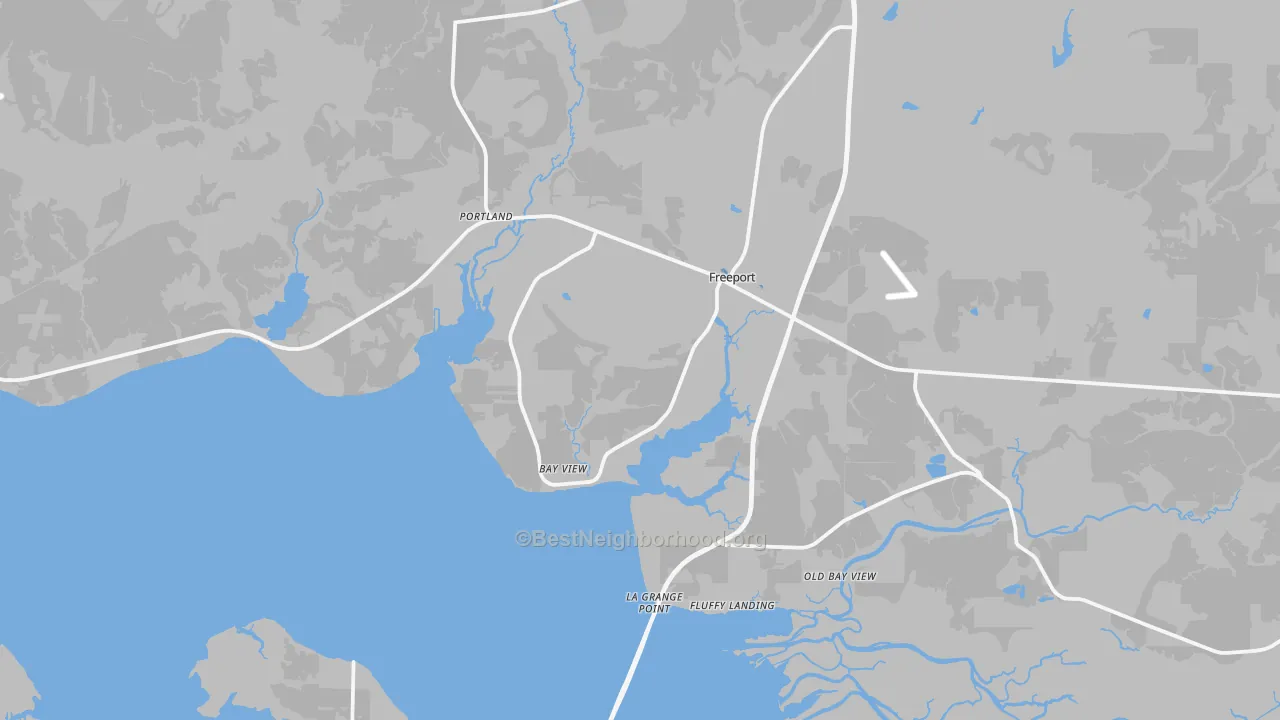 Transit Grade map of Freeport, FL