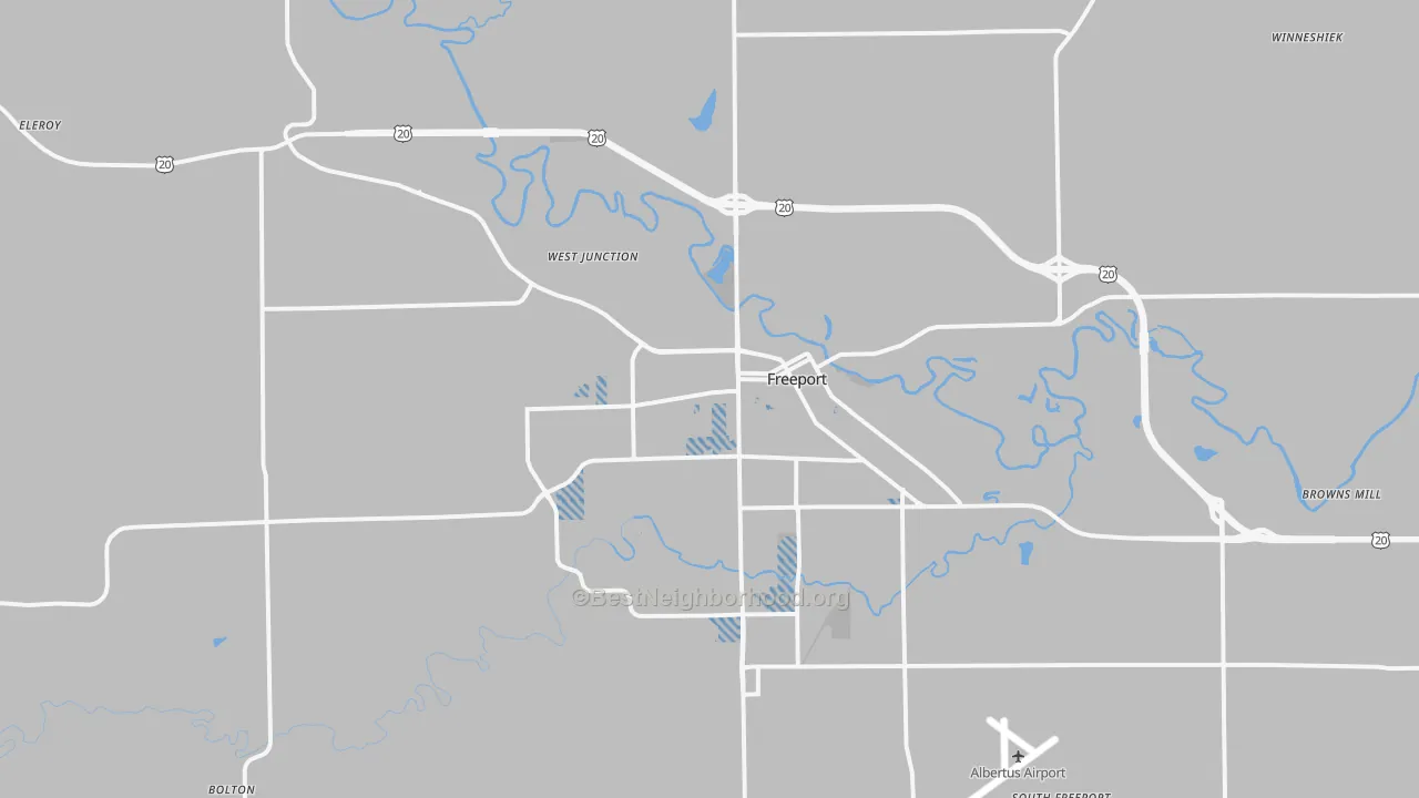 Transit Grade map of Freeport, IL