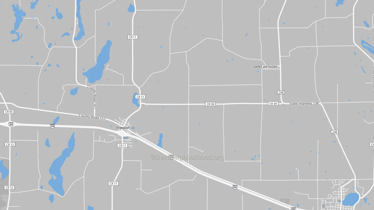 Transit Grade map of Freeport, MN