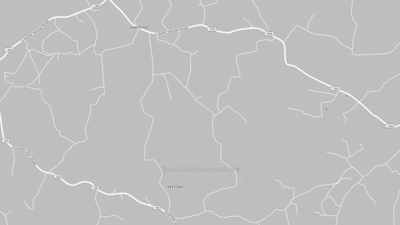Transit Grade map of Freetown, KY