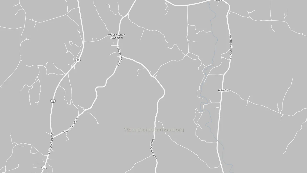 Transit Grade map of Fremont, AL
