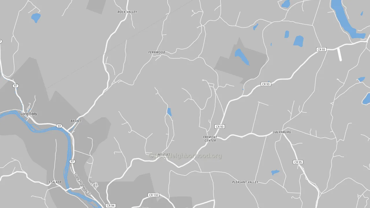 Transit Grade map of Fremont Center, NY