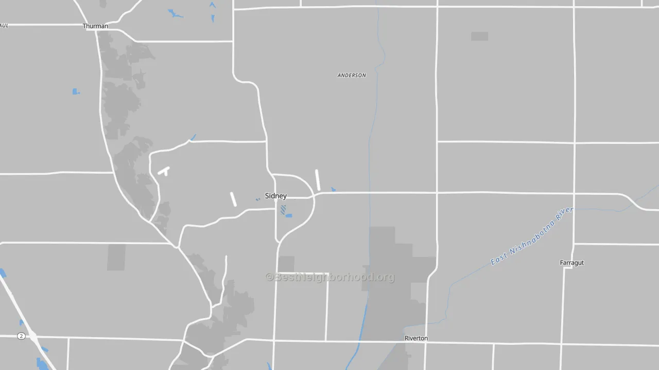 Transit Grade map of Fremont County, IA