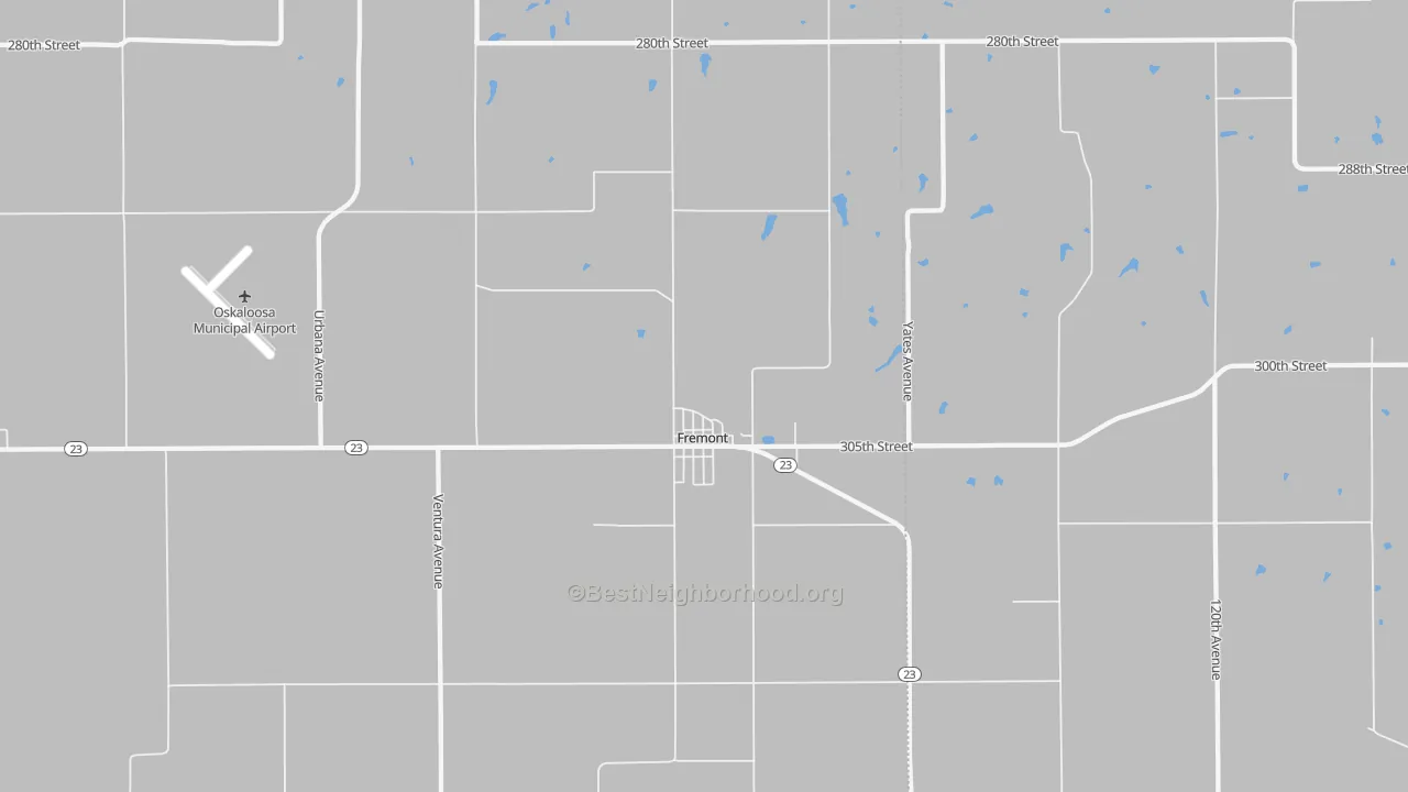 Transit Grade map of Fremont, IA