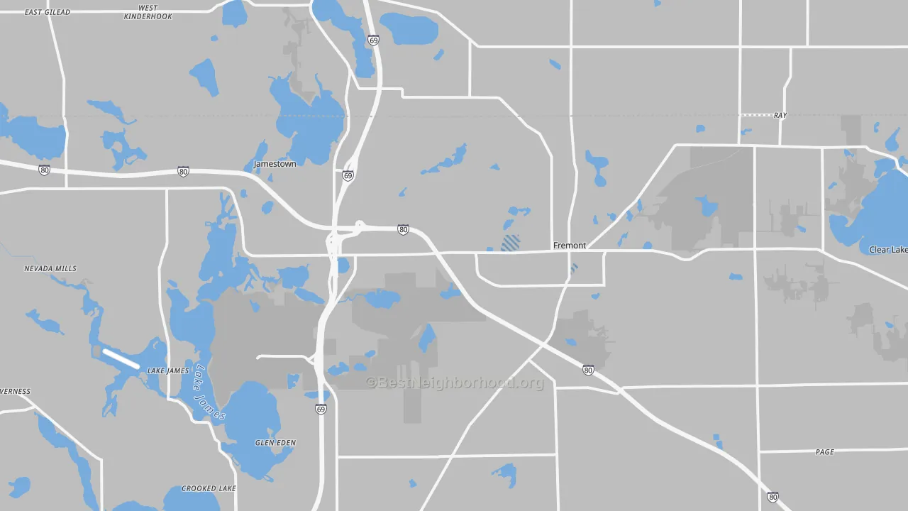 Transit Grade map of Fremont, IN