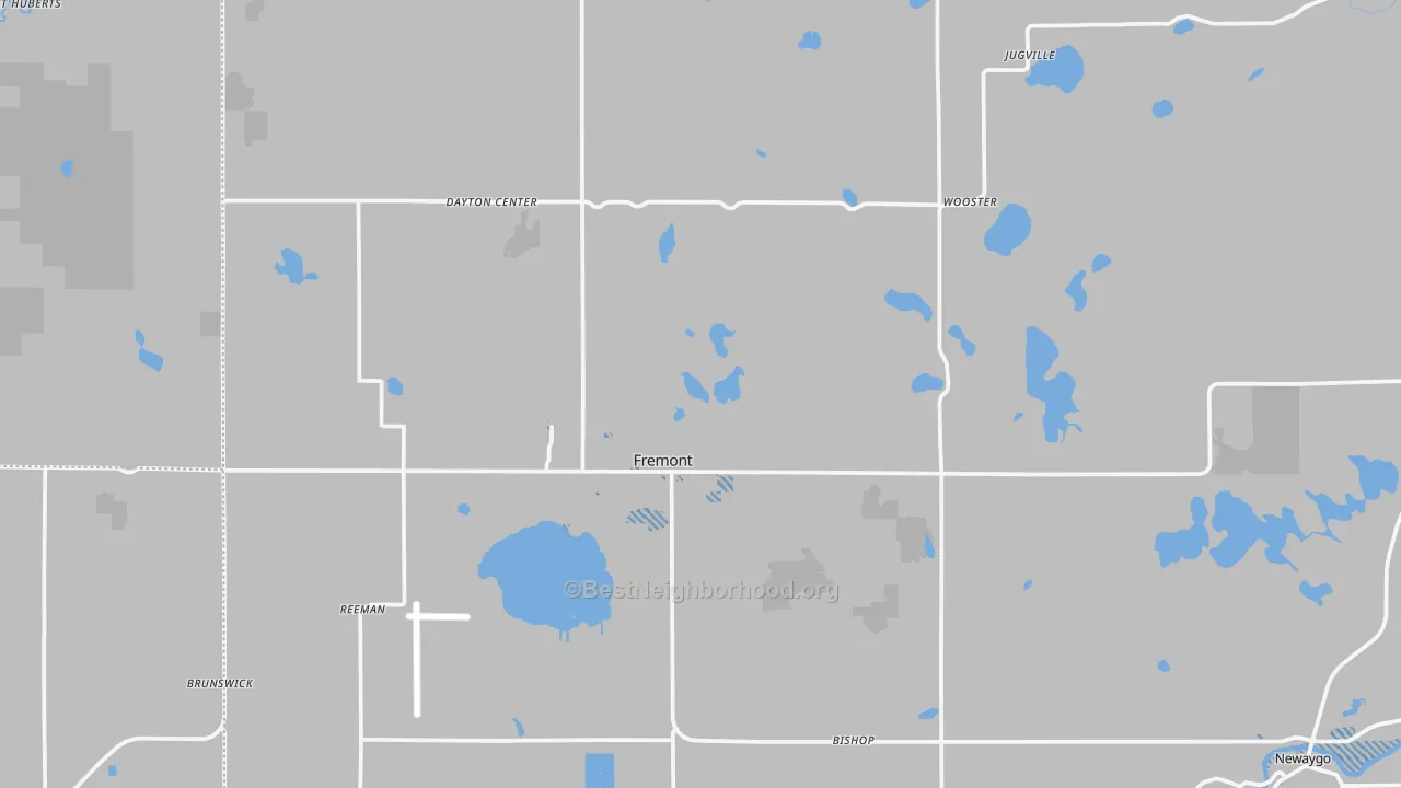 Transit Grade map of Fremont, MI