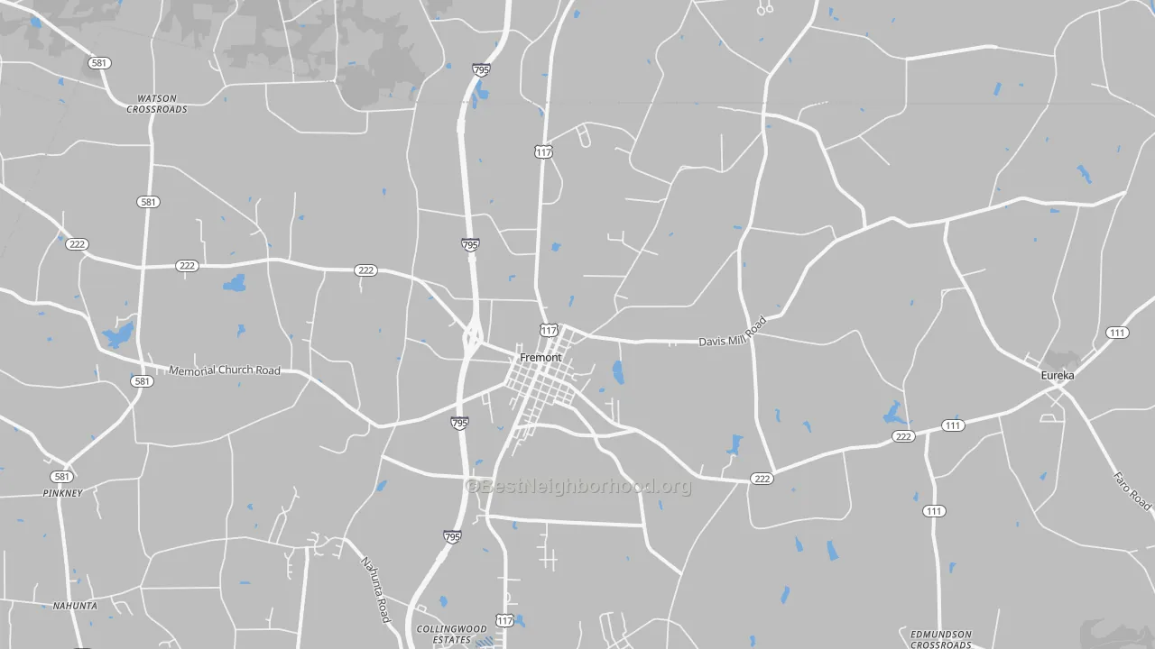 Transit Grade map of Fremont, NC