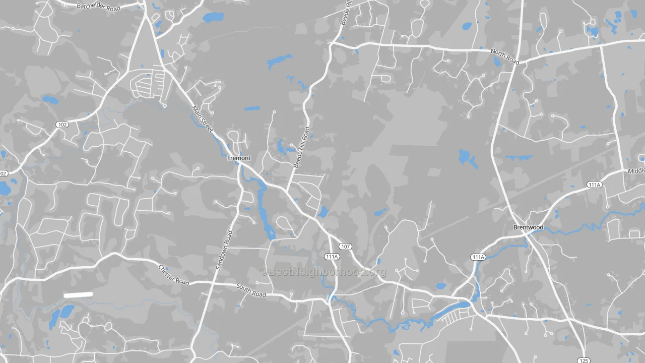 Transit Grade map of Fremont, NH