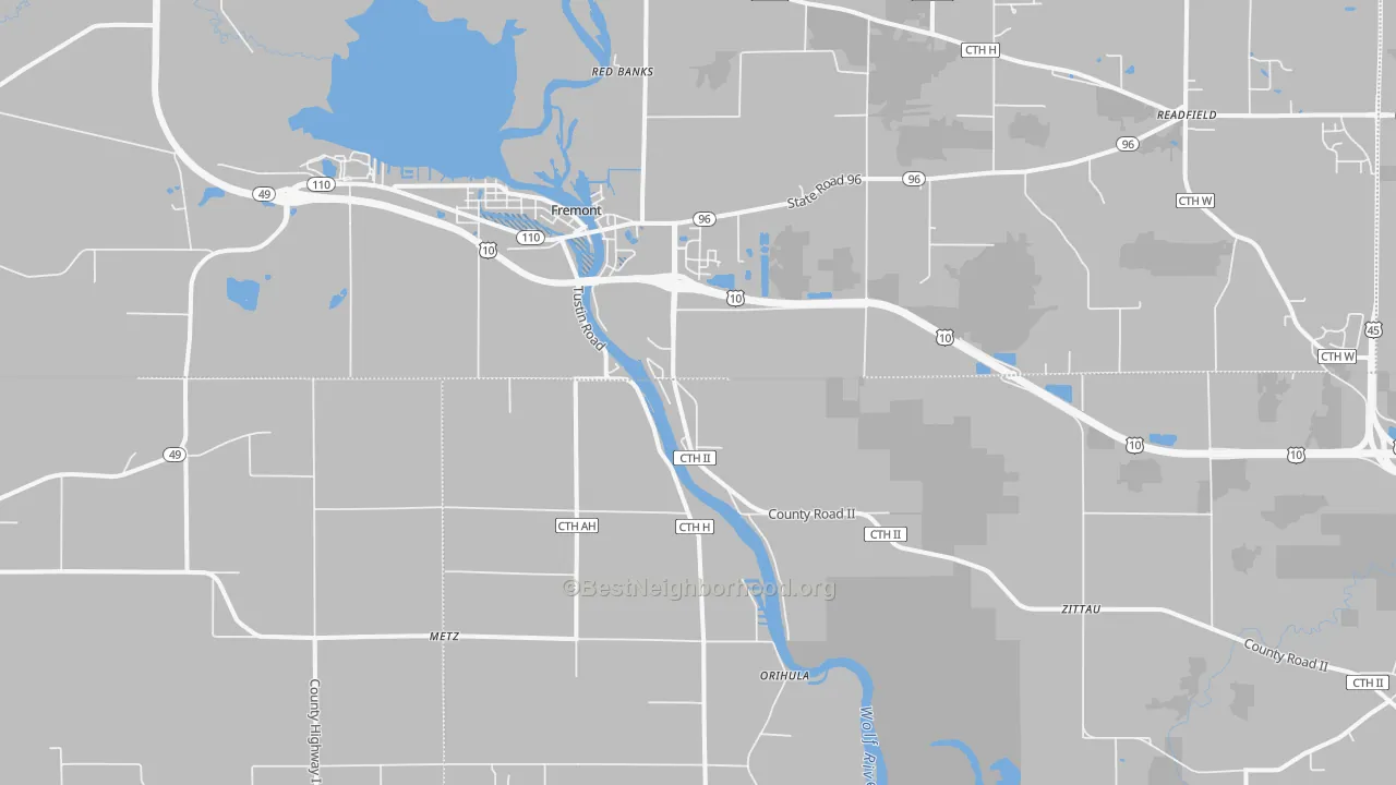 Transit Grade map of Fremont, WI