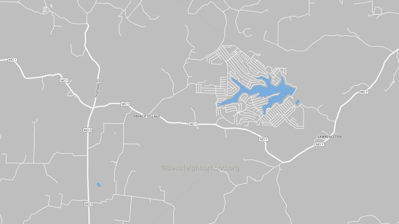 Transit Grade map of French Village, MO