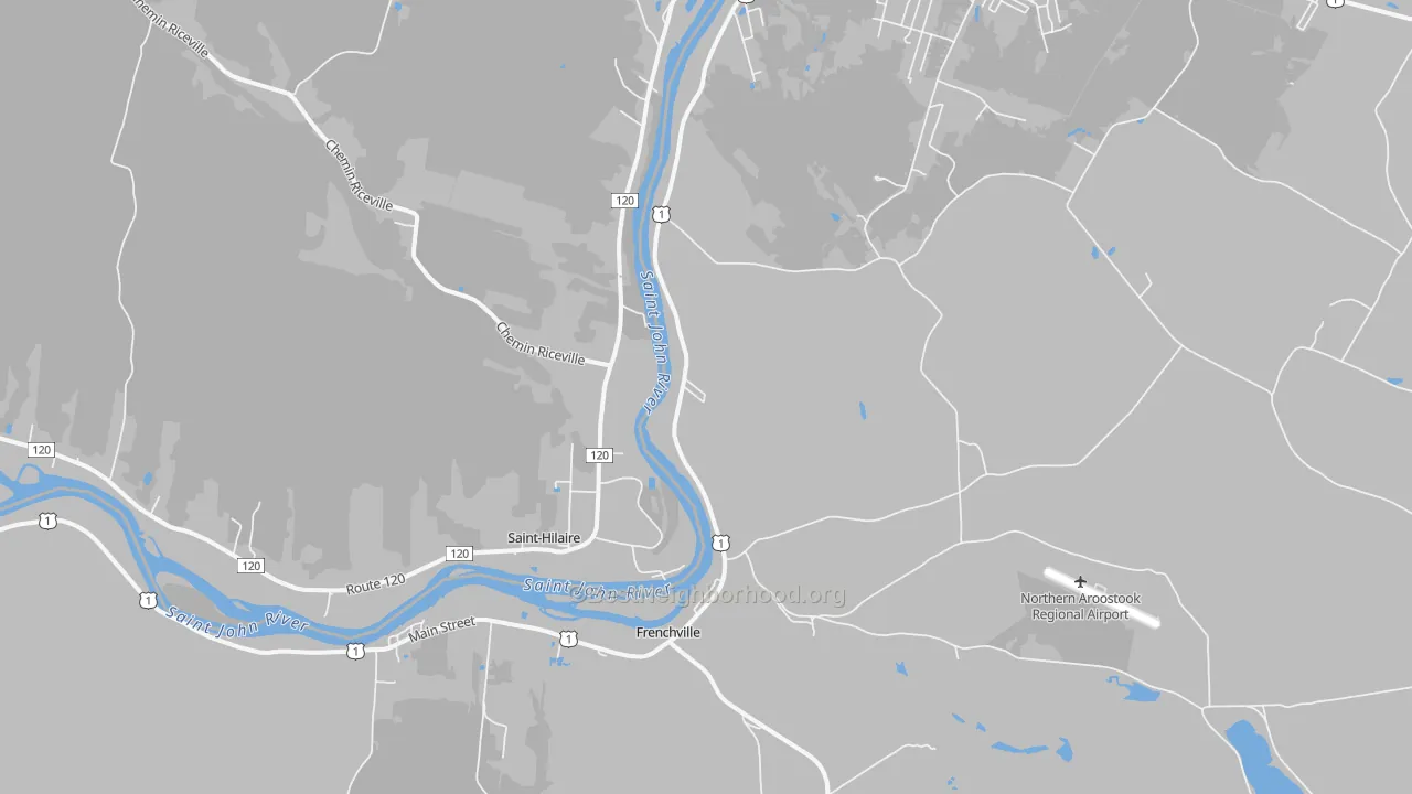 Transit Grade map of Frenchville, ME
