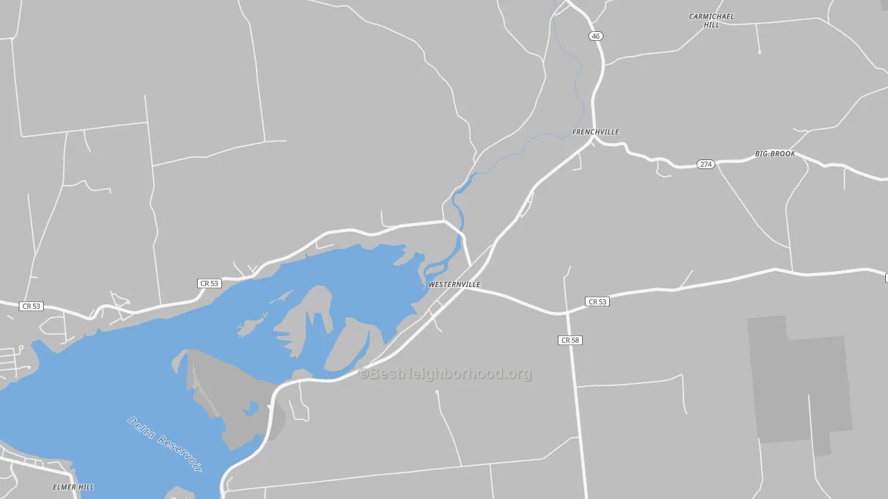 Transit Grade map of Frenchville, NY