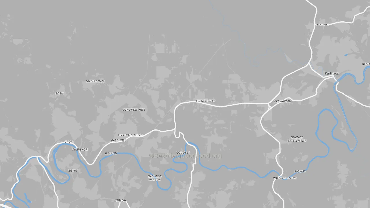 Transit Grade map of Frenchville, PA
