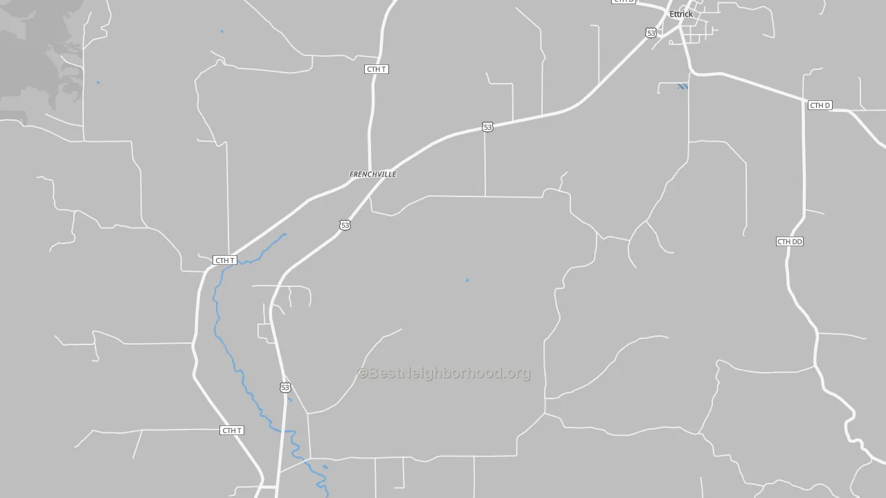 Transit Grade map of Frenchville, WI