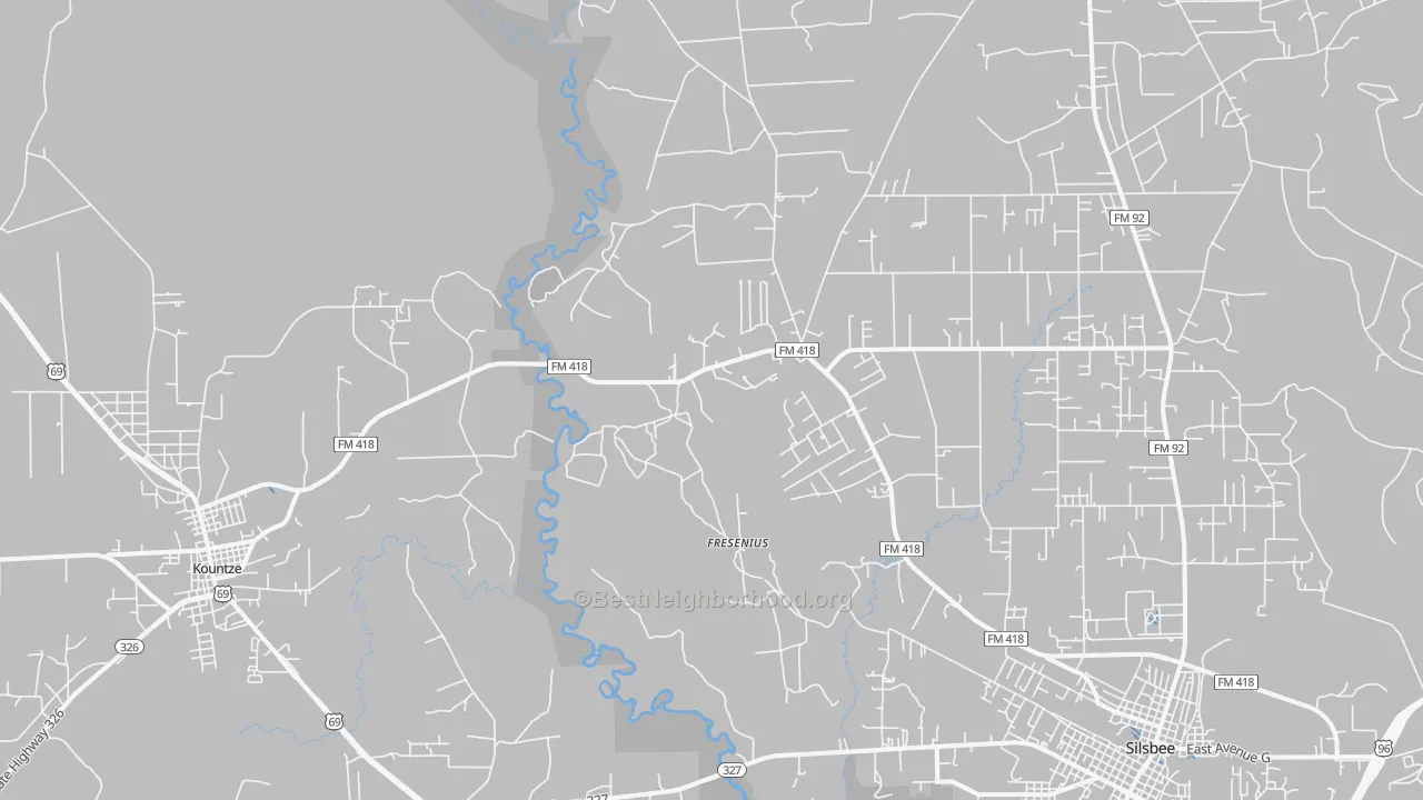 Transit Grade map of Fresenius, TX
