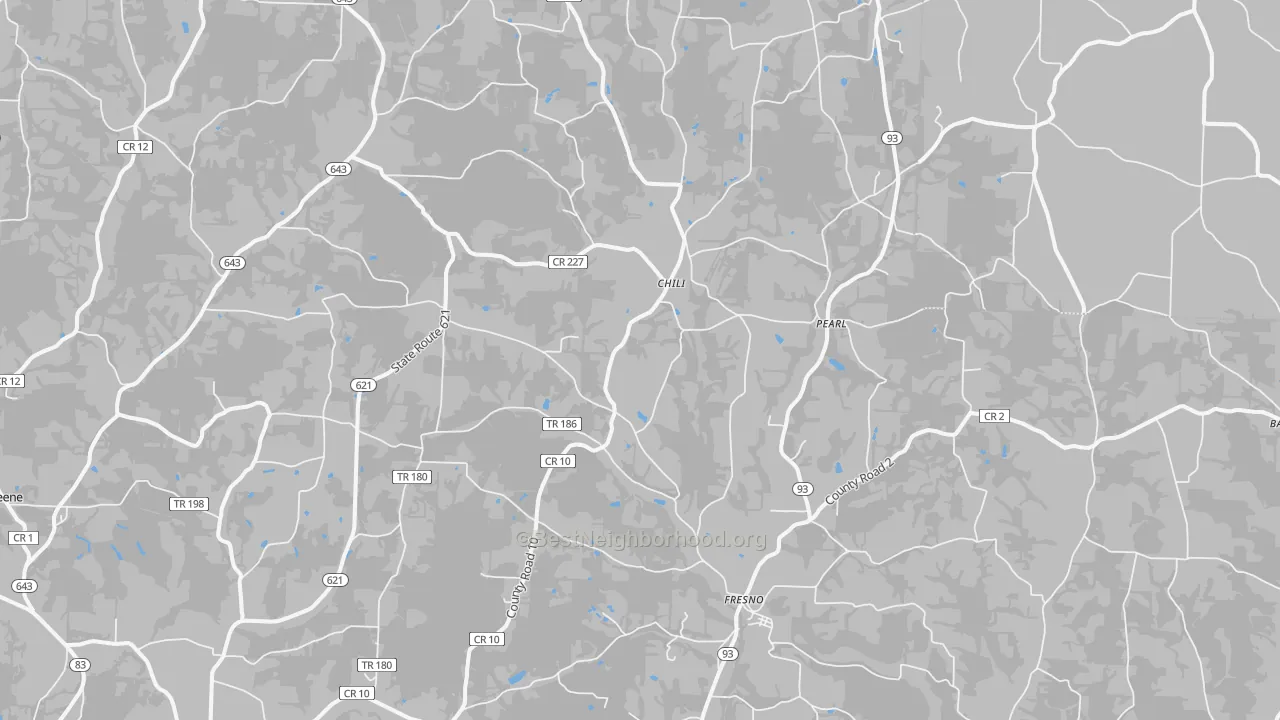Transit Grade map of Fresno, OH