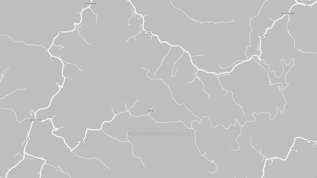 Transit Grade map of Frew, KY