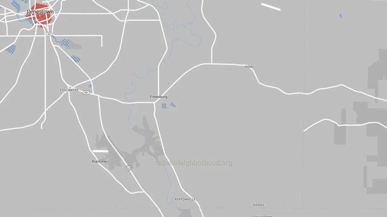 Transit Grade map of Frewsburg, NY