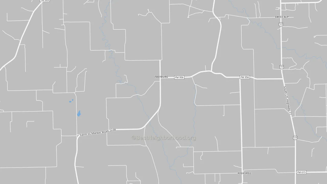 Transit Grade map of Freyburg, TX