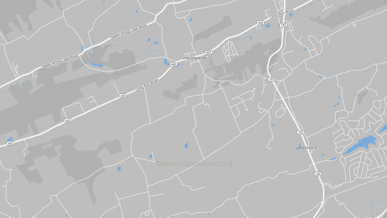 Transit Grade map of Friedensburg, PA