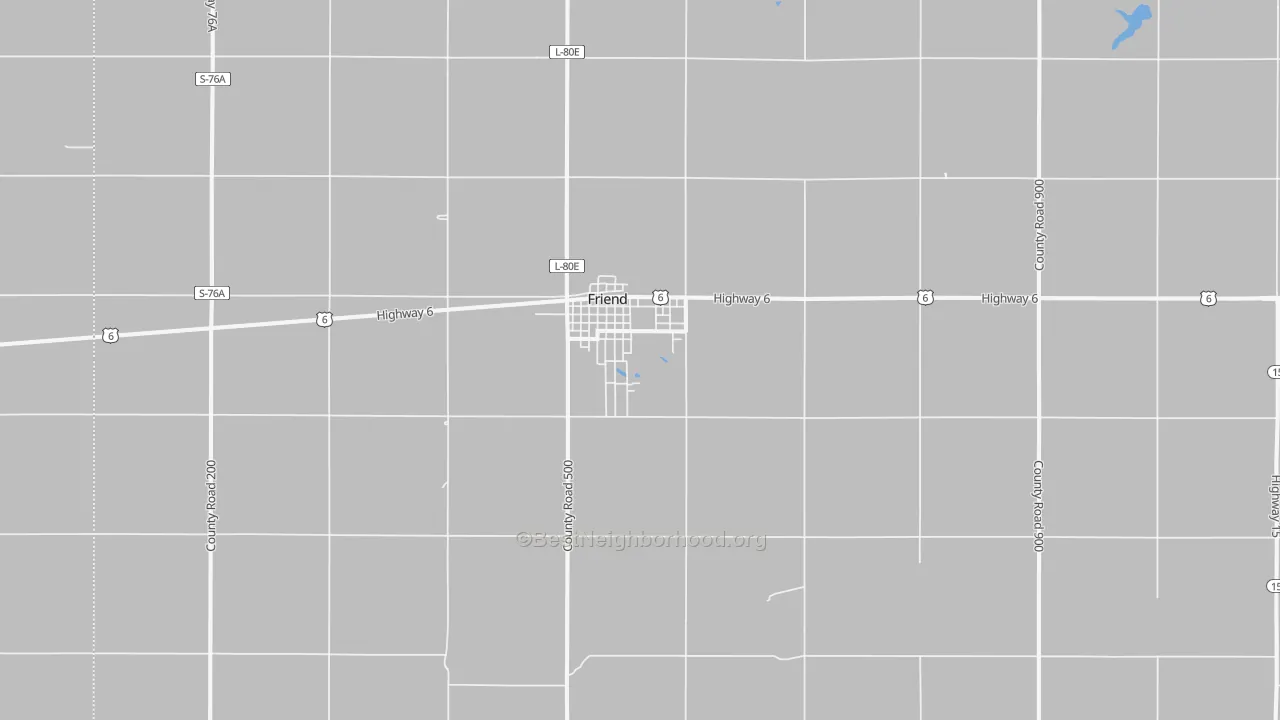 Transit Grade map of Friend, NE