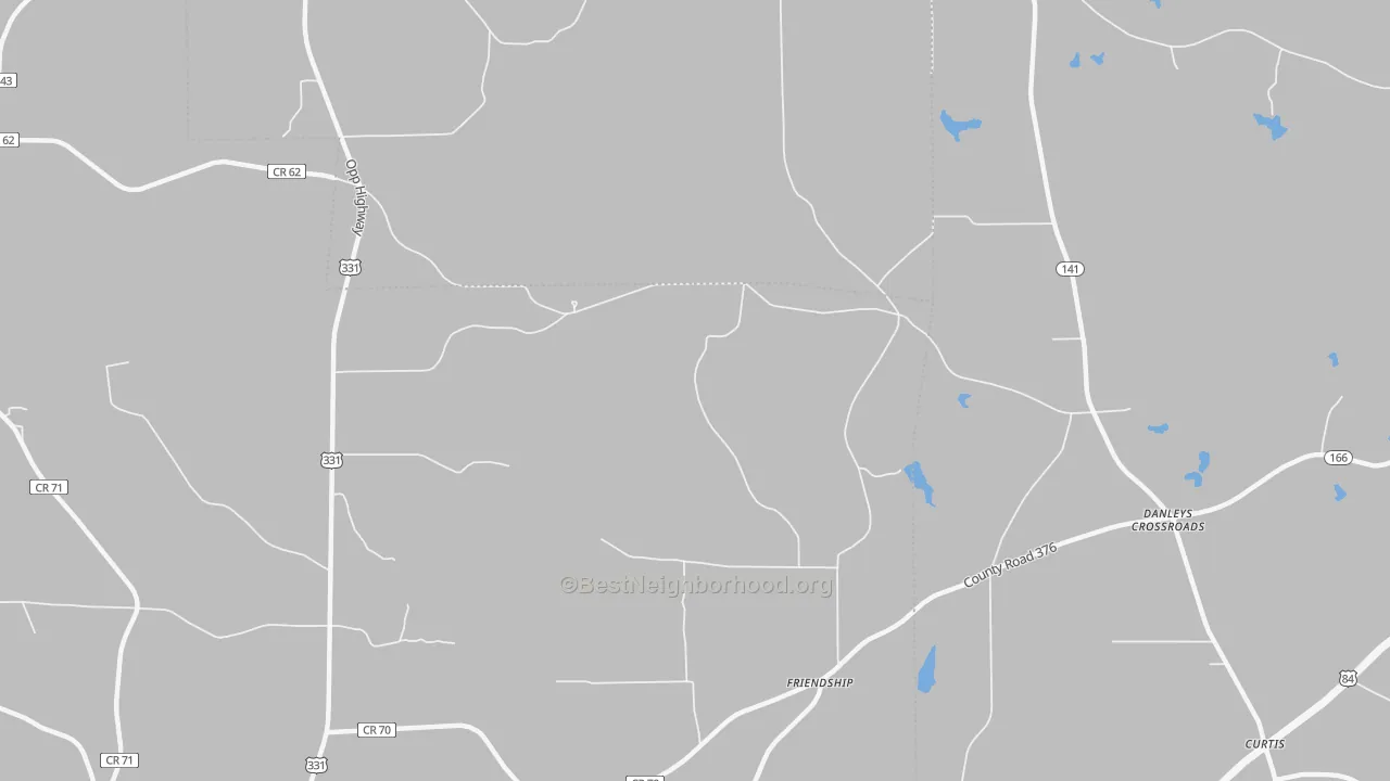 Transit Grade map of Friendship, AL