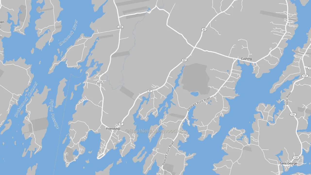 Transit Grade map of Friendship, ME