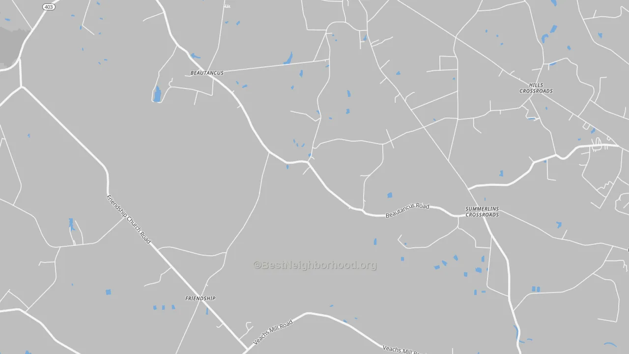 Transit Grade map of Friendship, NC