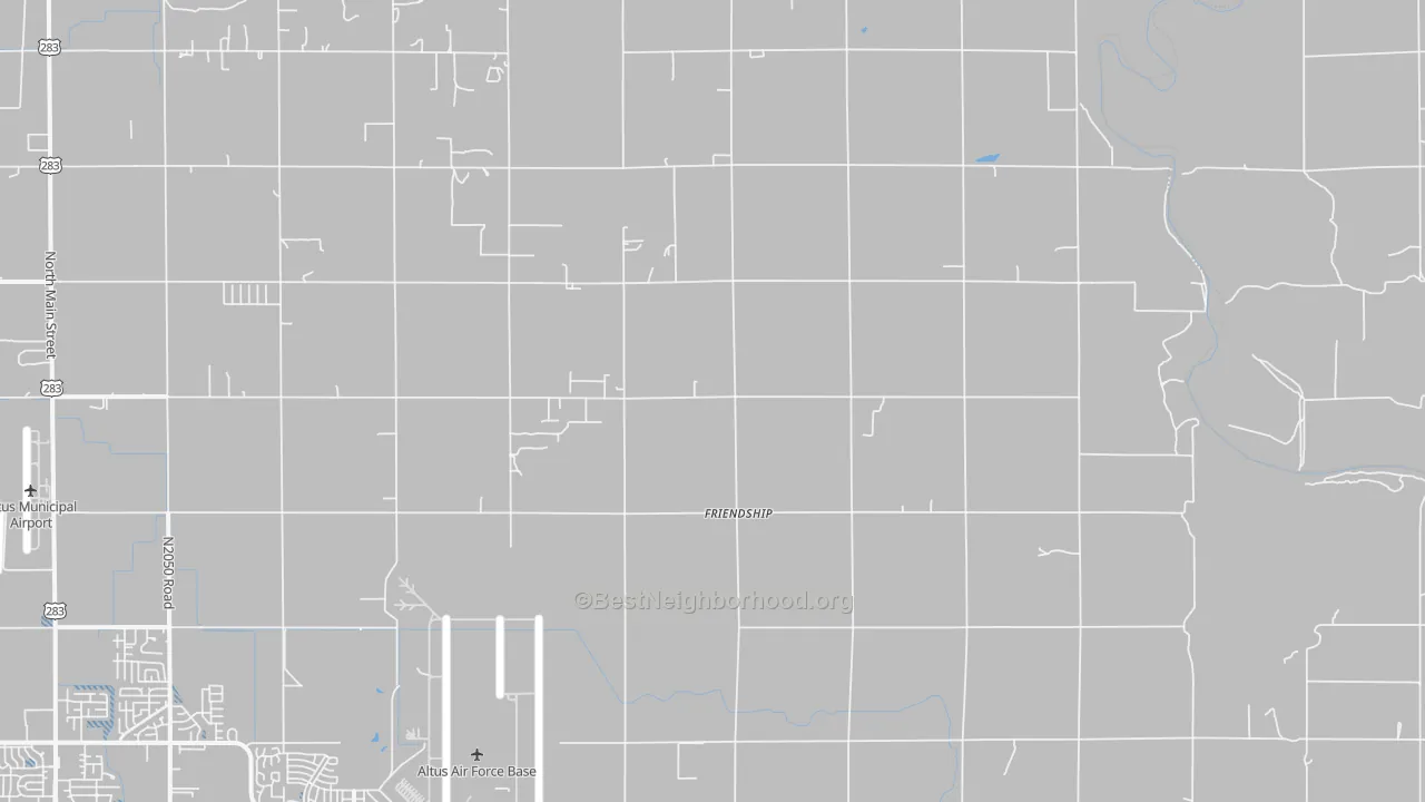 Transit Grade map of Friendship, OK